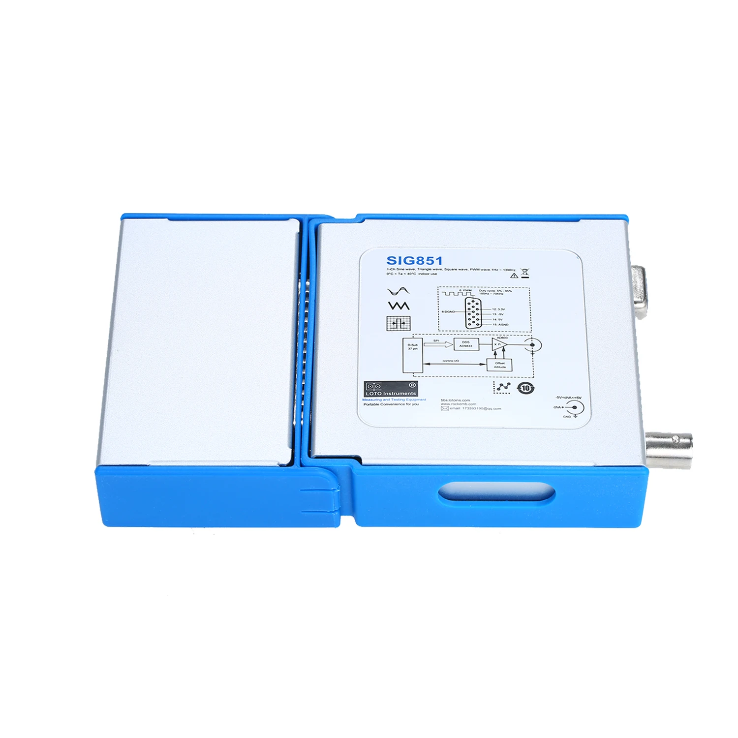 

SIG851 PC USB 2.0 Virtual Digital Oscilloscope -3dB Bandwidth 13MHz Virtual Signal Generator Single Channel Generator