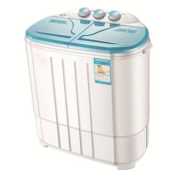 

Two-bucket mini washing machine small semi-automatic two-cylinder household mother and child washing integration