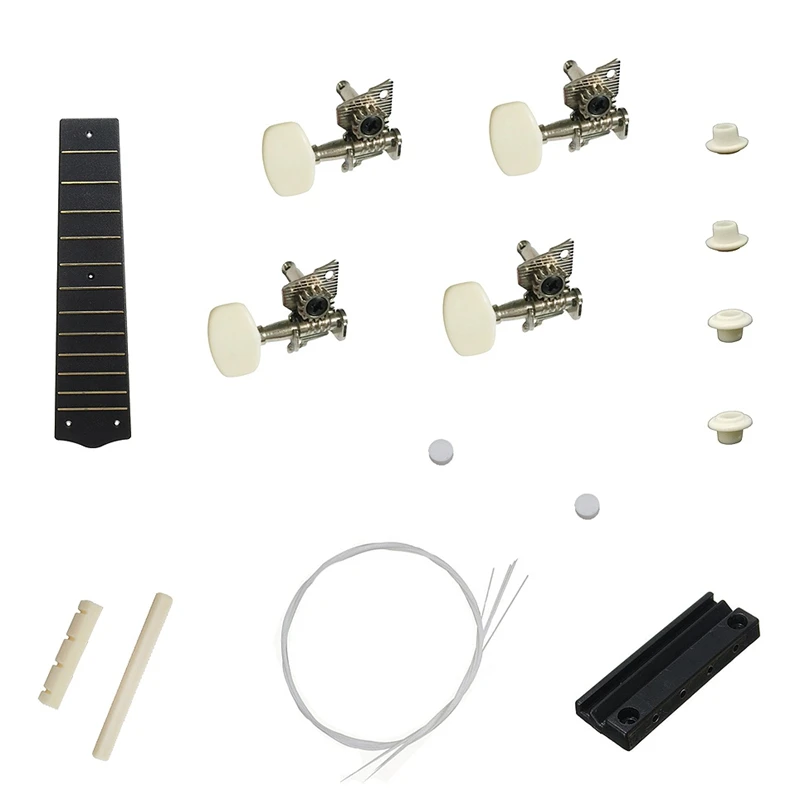 21 дюймов Гавайские гитары укулеле DIY Kit Гавайи гитары сопрано Ukelele поддержка Живопись Дети музыкальный инструмент игрушки