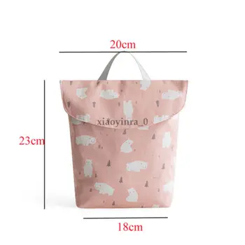 

UK Outdoor Baby Nappy Reusable Washable Cloth Waterproof Diaper Storage Hand Bag