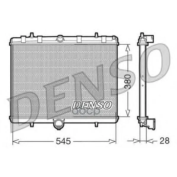 Радиатор Системы Охлаждения Denso арт. DRM07060