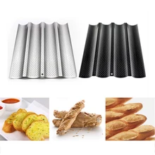 Противень для выпечки французских пресс-форм волнистые багет палка формы волны противень для выпечки Хлеба Пан багетная форма 2/3/4 канавки волны для выпечки хлеба инструменты
