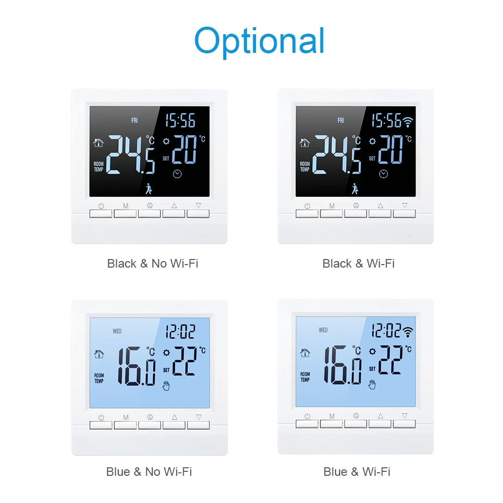 

Hot 16A Wi-Fi Thermostat Week Programmable Smart Thermostat Digital Temperature Controller APP Control Floor Heating Thermostat