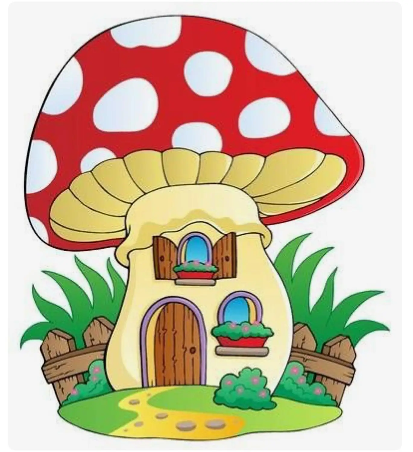 Мультфильм гриб Дом шаблон штамп Скрапбукинг Новый алфавит тиснение ремесло