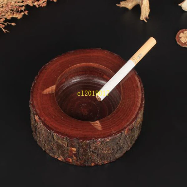 Bark ashtray manufacturer sells wooden creative personalized ashtray directly