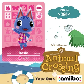 

386 Cmiibo Rosie Animal Crossing Amiibo Card 386 Villager Card Animal Crossing Amiibo Card Rosie 386 New Horizons Seiries Set 4