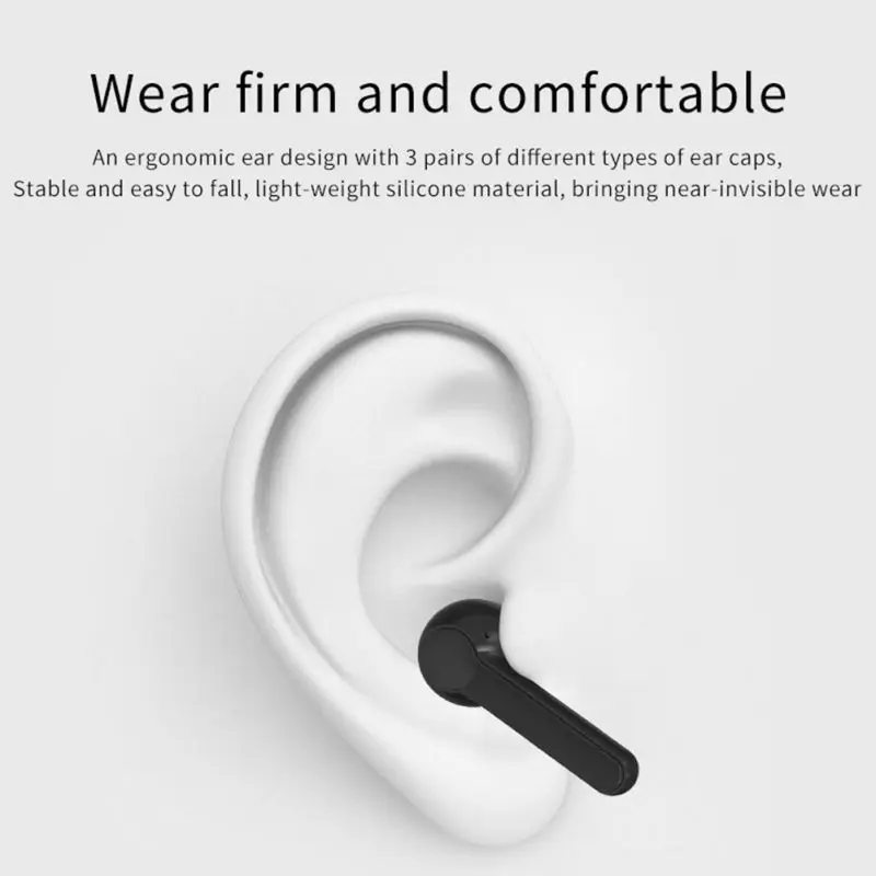 TWS Bluetooth 5,0 наушники длинные Срок службы батареи спортивные наушники эргономичный наушники с зарядный чехол