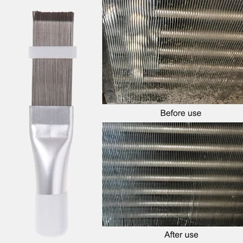 

1 pcs Air Conditioning Cleaning Comb Straightener Air Conditioning Brush Fine Stainless Steel Air Conditioner Fin Brush