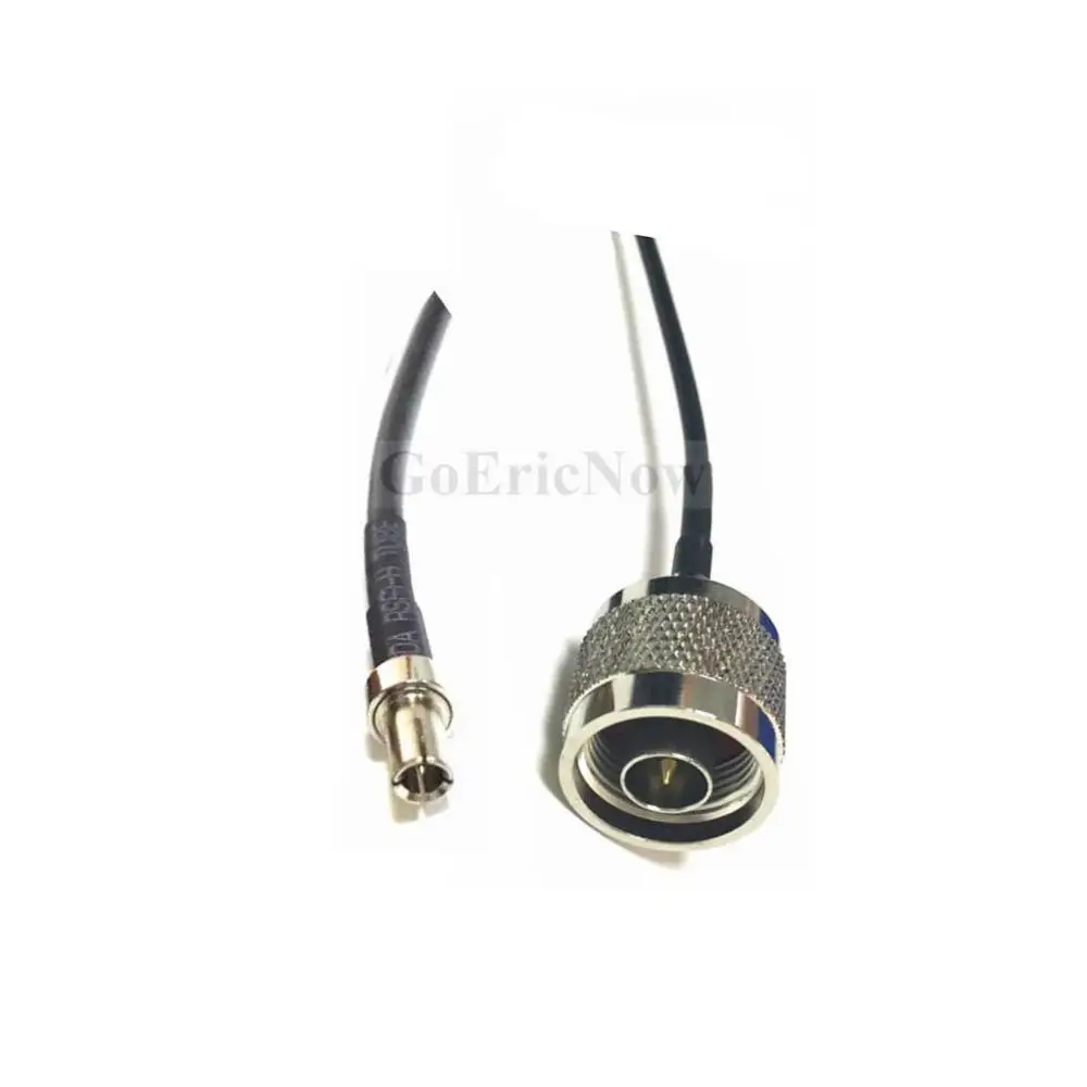 10 шт. коаксиальный 50ohm RF N maleTo TS9/CRC9 правый угол/прямой для RG174 кабельный разъем(15 см - Цвет: 1