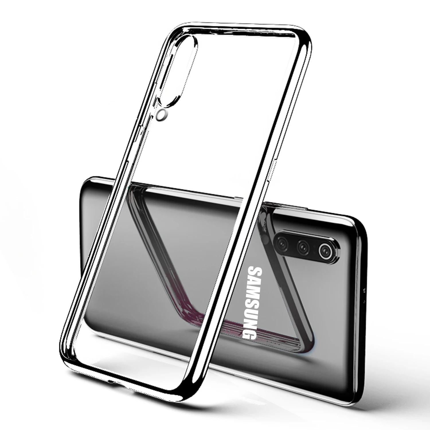 3D лазерный чехол для samsung Galaxy A20e A20 A10 A30 A40 A50 A70 M20 A7 A10S A20S A30S A50S A70s бампер чехол с металлическим эффектом из силикона