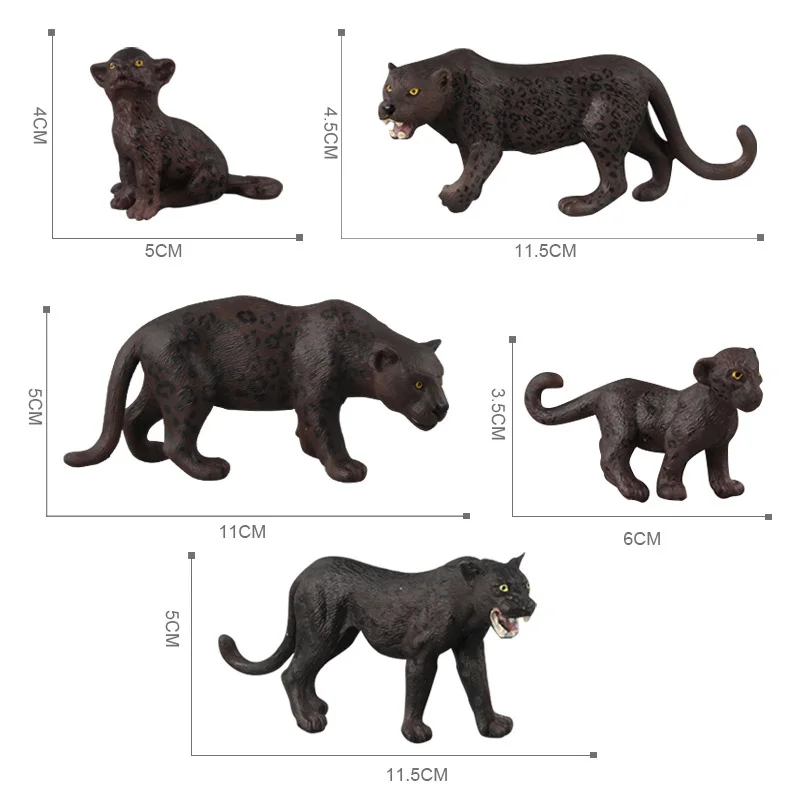 Имитация Пантеры фигурка коллекционные игрушки дикие экшн-фигурки животных дети животные когнитивные игрушки