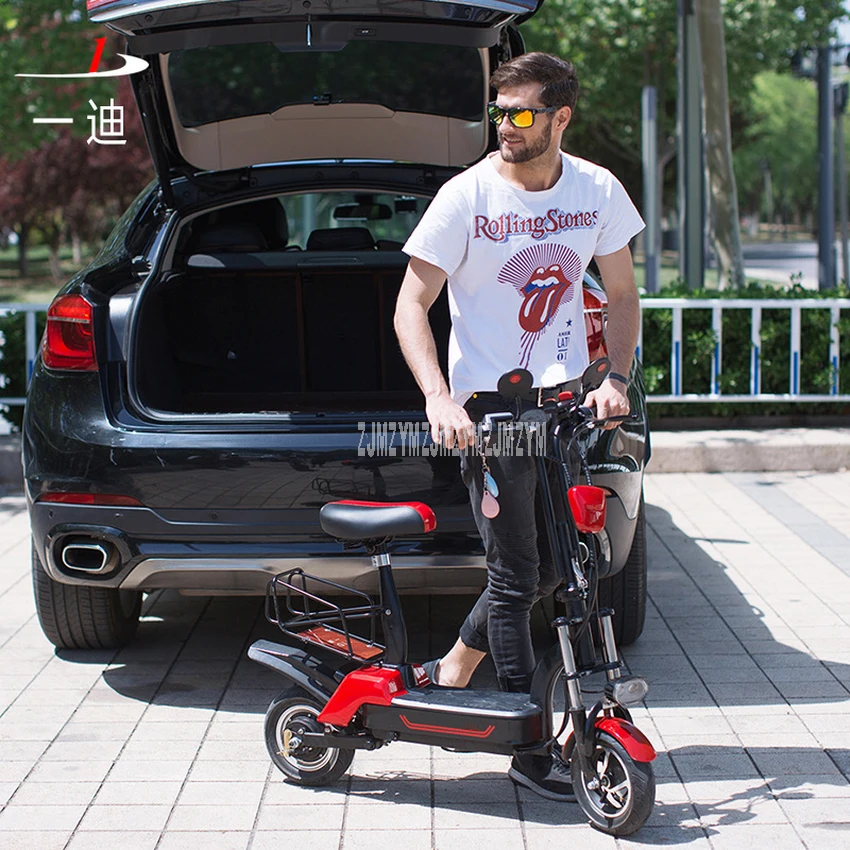 48V 8Ah/10Ah Foldable Electric Scooter With Baby Seat Two Wheel Instead Of Walking City Mini Adult