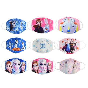

Dust-proof Frozen Kids Mask Cartoon Anti-haze Spiderman Mouth Face Mask Reusable Washable Protection Kids Cosplay Masks