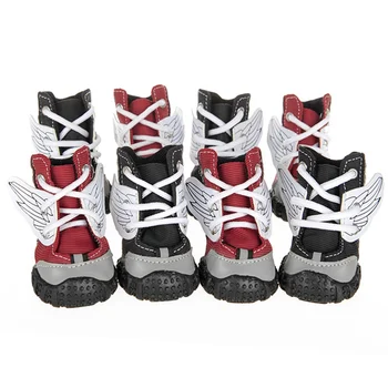 

Waterproof Shoes Sneakers Breathable Colors Puppy Pet Dog Winter Anti-slip Booties For Dogs For Medium Large Dogs 4 Pcs
