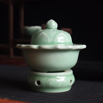 

Electric Aromatherapy Incense Burner Ceramic Oil Smoke Incence Burner Aroma Lamp Wierrook Brander Decorations For Home EF50XL