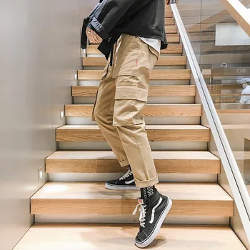 

Men's Casual Nine-tenth Pants Loose Tooling Sports Korean Version Male Straight Ankle-length Trousers Free Shipping Sell Well