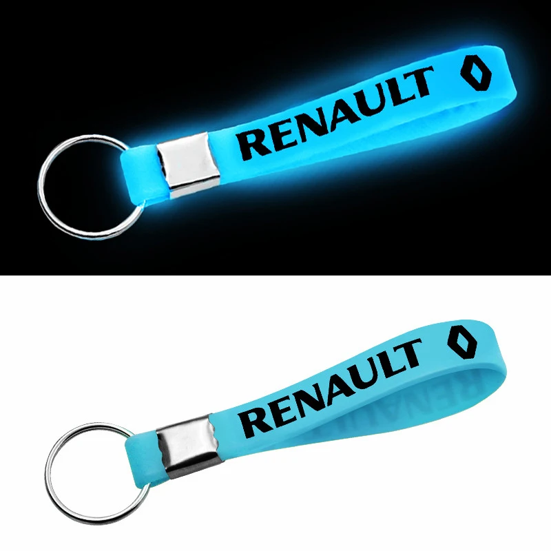 

Car Noctilucous Keychain Auto Luminous Keyring for Renault Megane 2 3 Duster Logan Clio Laguna 2 Captur Key Accessories Interior