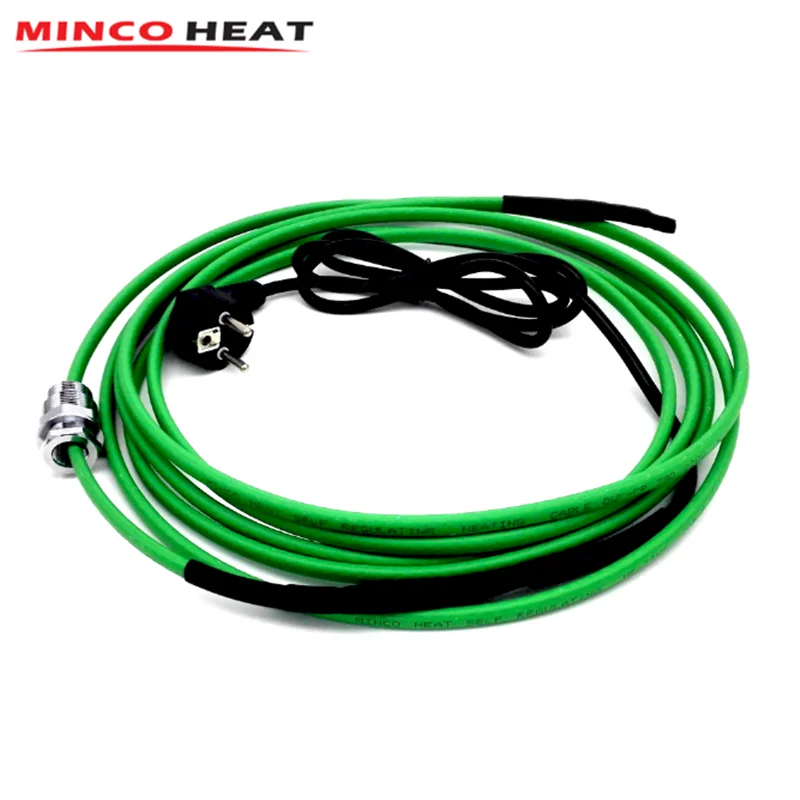 Cable de calefacción de tubo caliente de agua para cocina, instalación interior de tubería de agua (tuberías) con acoplamiento, cables de calefacción