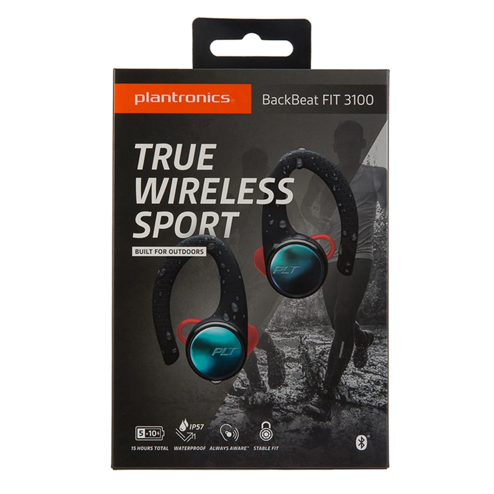 Plantronics BackBeat FIT 3100 Ture Wireless Sport Headphone Bluetooth Earphones Stereo Bass Headset Waterproof Handsfree Mic