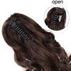 Extensión de cabello con cola de caballo para mujer, 1 Uds., pinza ondulada recta de 18 