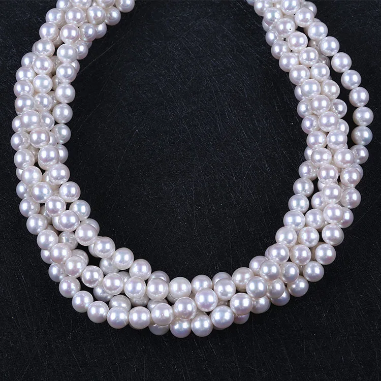 

8-9mm AAAA Round Loose Chinese Akoya Freshwaterr Pearls Strand