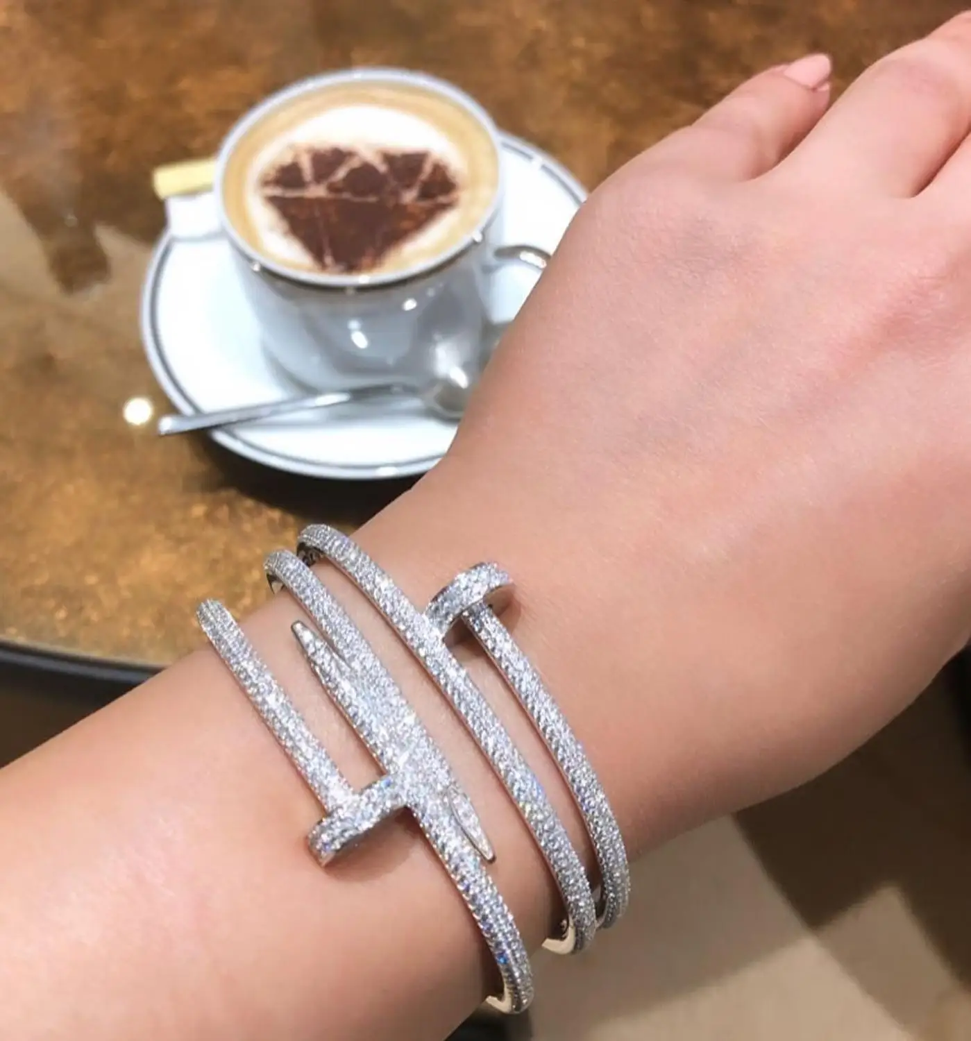 Monaco дизайнерский Топ аксессуары модный Уникальный Браслет-манжета AAA циркон микро браслет