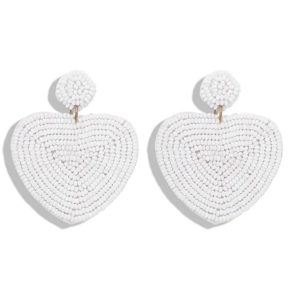5 Best lady White Raffia нанизанные бисером серьги ювелирные подарки ручной работы Мульти Дизайн Свадебные висячие серьги с кисточками для женщин вечерние Bijoux - Окраска металла: 5