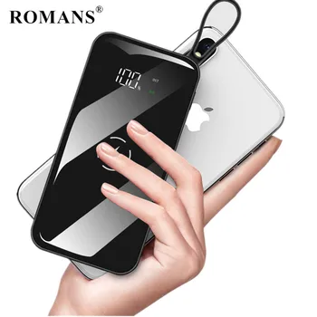 

Full Screen Wireless Power Bank 30000 MAh Waterproof Portable powerbank for All Phone Poverbank Fast Charging External Battery