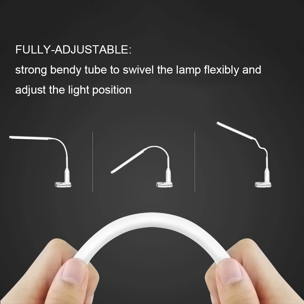 5W 24 LEDs Eye Protect Clamp Clip Light Table Lamp Stepless Dimmable Bendable USB Powered Touch Sensor Control reading desk lamp (3)