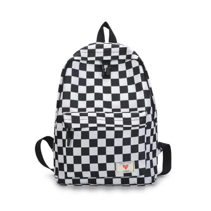 

2019 Plaid Backpack Female Travel Daypack Laptop Backpack Book Schoolbags Feminina School Casual Rucksack Women Bag Rugzak