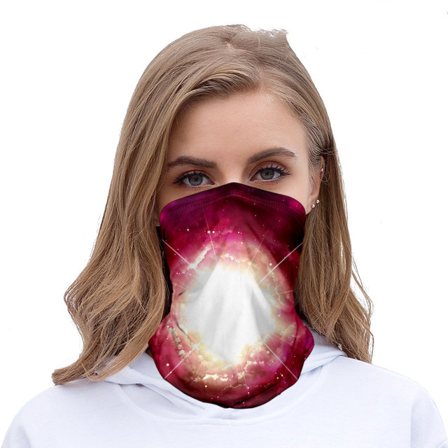 stars color seamless headscarves for men and women with ice silk sunscreen bib mask multi-functional sports magic headscarve