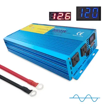 

DC 12V/24V To AC 110V/220V 3000W LCD & LED Digital Display Universal/US Socket For car/home Brand New Power Inverter