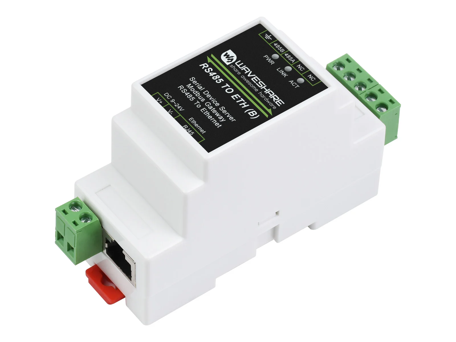 Servidor Serial Industrial Rs485 para Rj45 Ethernet Tcp ip para Serial Suporte de Montagem em Trilho Função Poe Opcional - Imagem 2