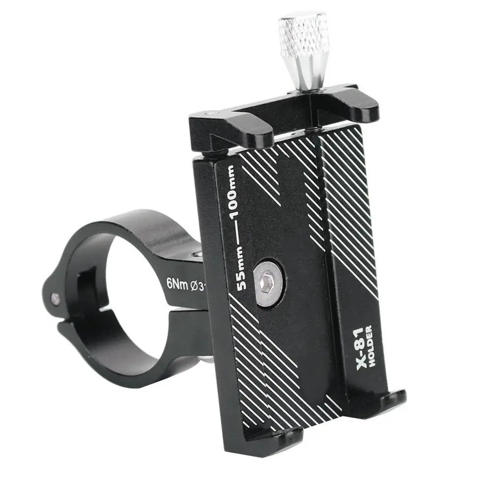 

Aluminum Alloy Bicycle Phone Holder Motorcycle Handlebar Mount for 3.5-6.2" Smart Phone for iPhone Xs Max Xr X 8 Samsung Xiaomi