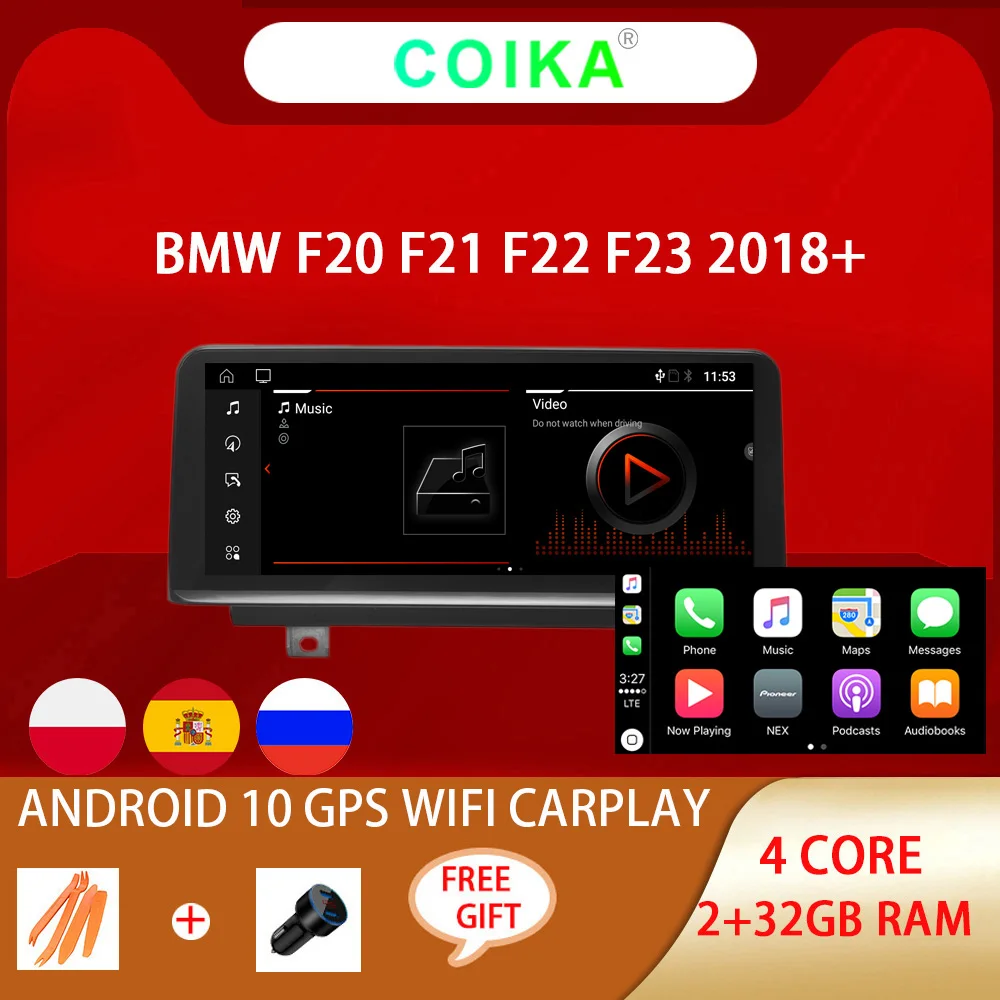 Система Android 10 0 Автомобильный GPS навигатор стерео для BMW F20 F21 2017 2018 EVO WIFI BT Google SWC