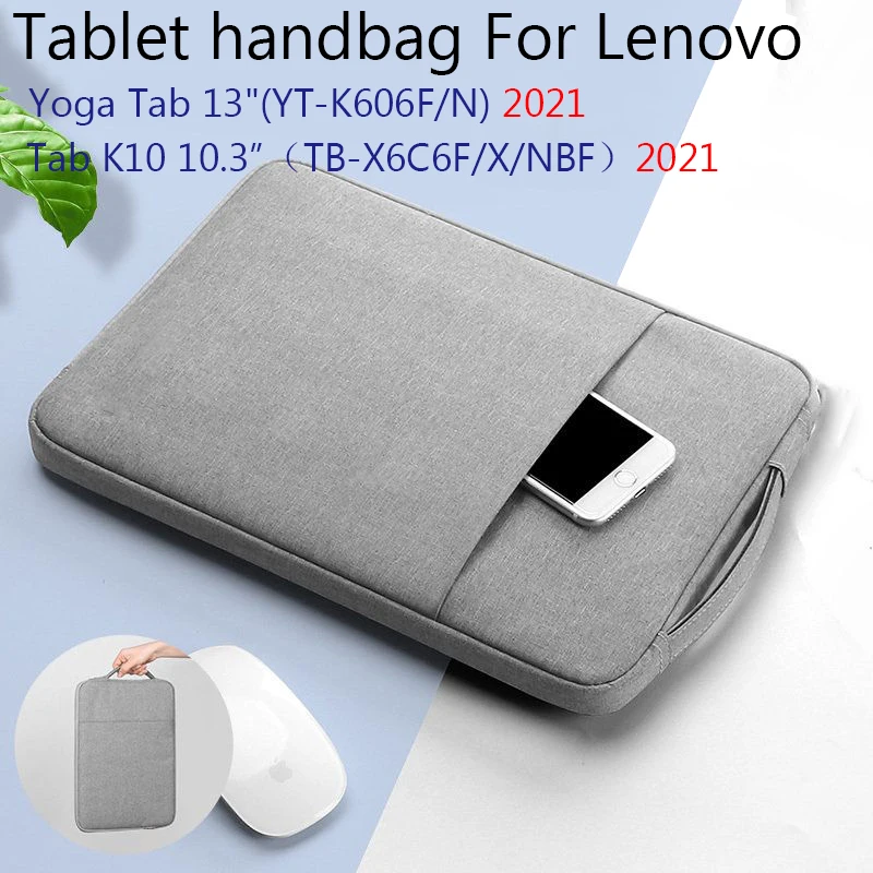 Cassa Antiurto Della Borsa Per Lenovo Yoga Tab 13 "Yt-K606N 2021 Tab K10 Tb-X6C6F Tb-X6C6X/Nbf 10.3" Copertura Del Sacchetto Della Manica