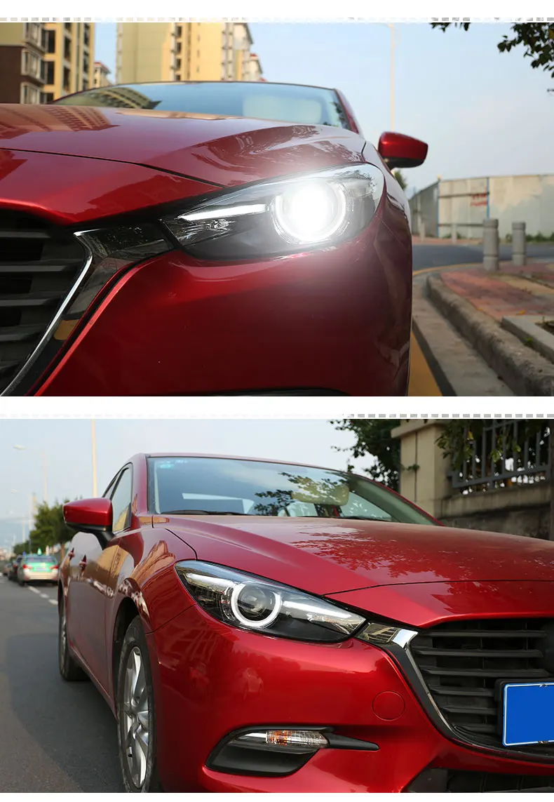 Стайлинга автомобилей фара для Mazda-3 фары- Mazda3 Axela светодиодный задний фонарь светодиодный DRL Bi Xenon Hid авто аксессуары