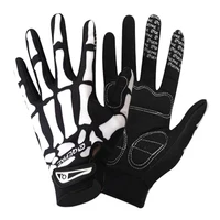 Full Finger Skull Gloves Skeleton Pattern Bicycle Cycling Motorcycle Riding Gloves Breathable Non-Slip Sports Bike Riding Mitten 2