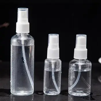 

1Pcs Transparent Empty Spray Bottles 30ml/50ml/100ml Plastic Mini Refillable Container Empty Cosmetic Containers Travel