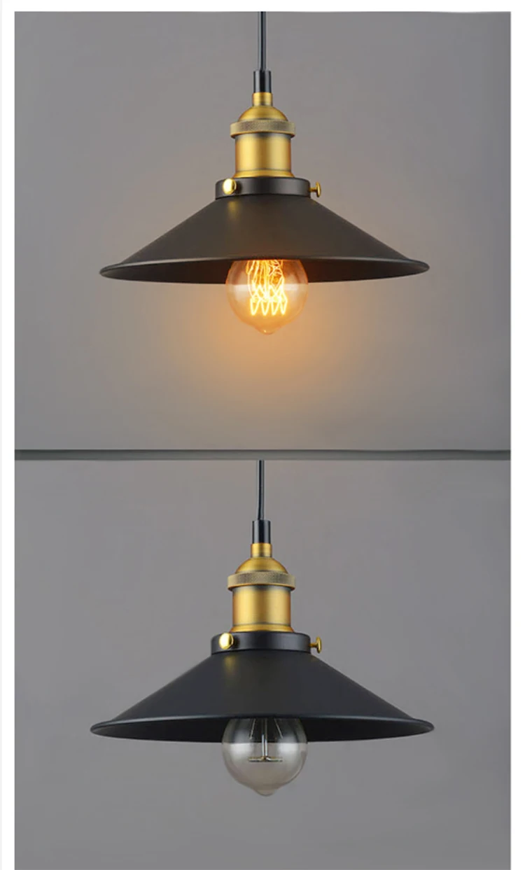 H01b8ce3d92e244b595a5ba906a8d36d0D Vintage Pendant Light Loft E27 Retro Chandelier 22cm 26cm 30cm Industrial Hanging Light Edison Home Lighting for Living Room