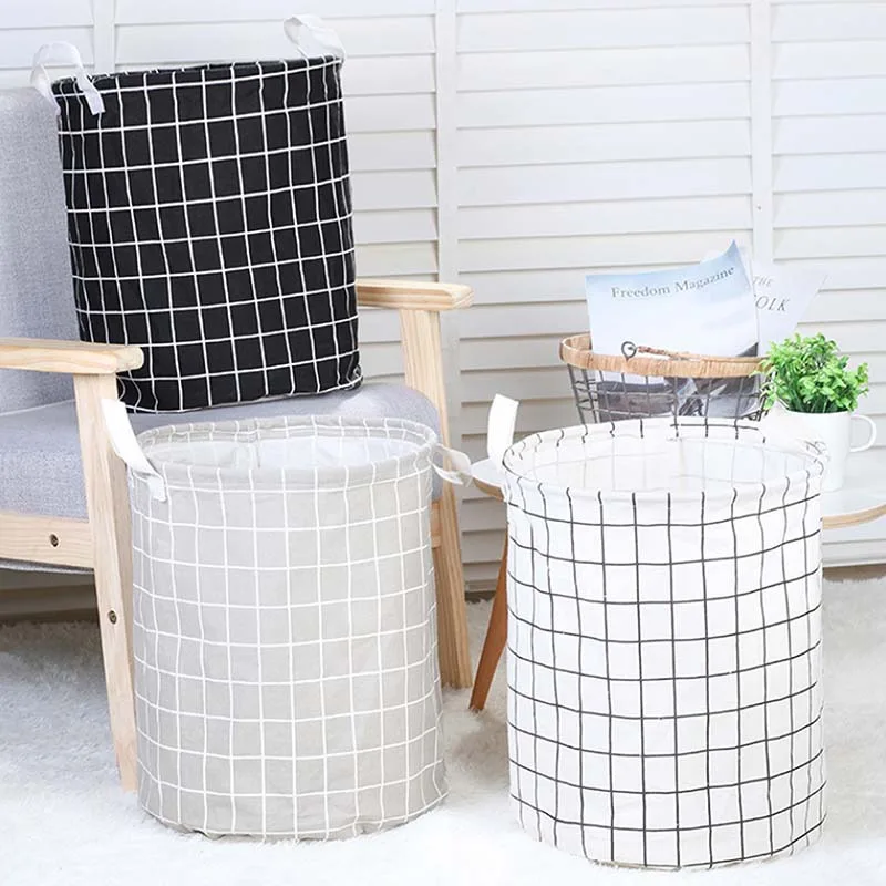 Large Laundry Basket Waterproof Dirty Clothes Toy Storage Basket Cotton Linen Cloth Portable Dirty Clothes Room Organizer laundry basket,clothes basket