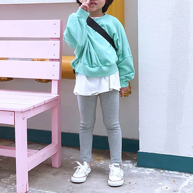 Baby leggings candy thickened children kids infant baby combed cotton spring autumn fall winter