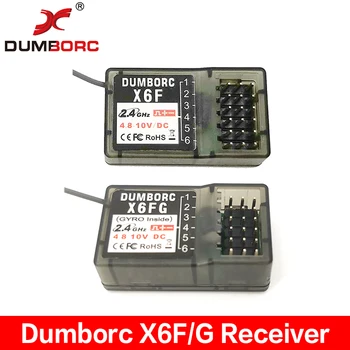 

DUMBORC X6F X6F Gyro 2.4G 6CH 10V Receiver 2.4G Radio Control System for RC Car X6 Transmitter