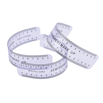 

1PC Reusable Semi Permanent Eyebrow Ruler Eye Brow Measure Tool Eyebrow Guide Ruler Microblading Calliper Stencil Makeup Tools