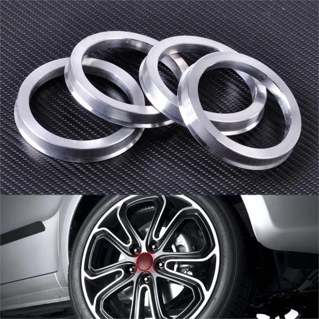 CITALL 4 шт. 73,1 до 59,1 мм алюминиевый концентратор центральный колесный диаметр Центрирующие Кольца OD = 73,1 мм ID = 59,1 мм для Ford Honda Nissan Kia VW Audi
