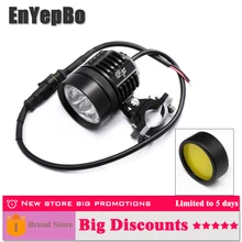 EnYepBo Universal LED Motorcycle headlights 6 Chips Motos Bulb Motorbike Waterproof Fog Spot 4000LM Moto Spotlight Super bright