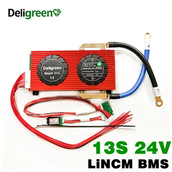 

Smart BMS 13S 150A 200A 250A LiFePO4 Battery BMS for 54.6V Battery pack with Bluetooth CAN communicatio UART RS485