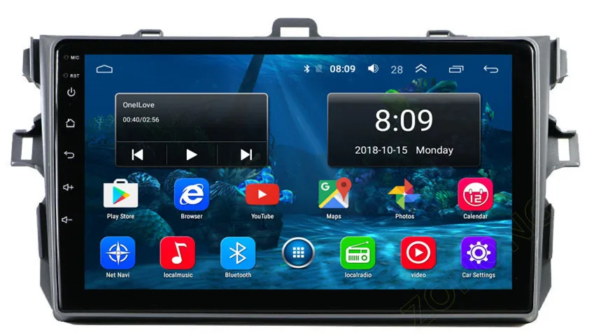 Excellent 4G 2+32Gb 2.5D Android car multimedia player for Toyota Corolla 2007 2008 2009 2010 2011 CAR gps navigation autoradio recorder 18