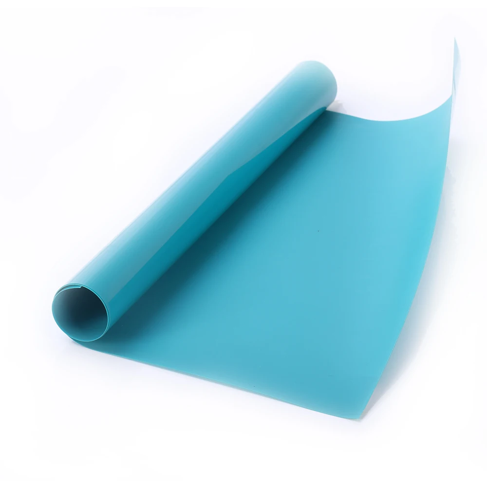 Light Blue SUNICE теплообмена винил 50 см x 200 см ПВХ винил DIY футболки толстовки шапки передачи винилы легко гладить фестиваль - Цвет: Light Blue