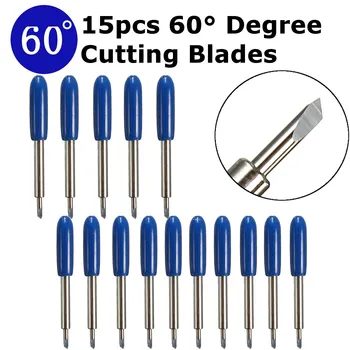 

15Pcs/Lot 60 Degree Vinyl Cutter Plotter Cutter Knife Cemented Carbide Blade For Vinyl Cricut Cutting